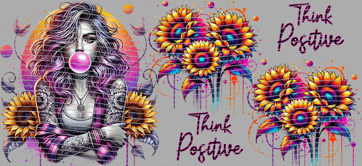 16oz Sunflower Girl-SU-317